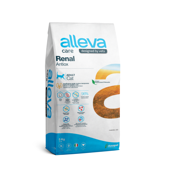 Alleva Care Cat Adult Renal Antiox сухой диетический корм для взрослых кошек при почечной недостаточности - 5 кг