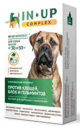 ИН-АП комплекс капли от паразитов для собак и щенков массой от 30 до 50 кг - 5 мл, монодоза
