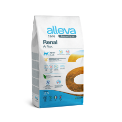 Alleva Care Cat Adult Renal-Antiox сухой диетический корм для взрослых кошек для поддержания функций почек - 1,5 кг