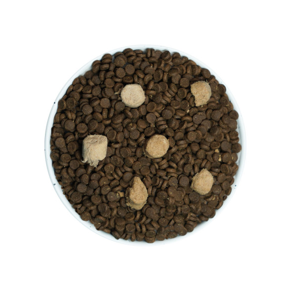 PETMI Puppy Meat Mix сухой беззерновой корм для щенков, с мясными кусочками с курицей, говядиной и уткой - 7,71 кг