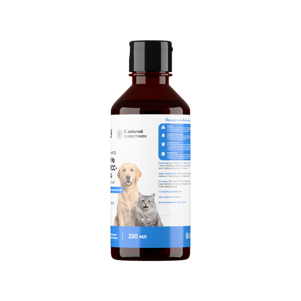 Harly De-Shed Shampoo шампунь экспресс-линька для кошек и собак всех пород с 3 месяцев - 250 мл