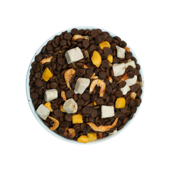 PETMI Adult Cat Shrimps &amp; Eggs сухой корм для взрослых кошек, с креветками, курицей и желтками - 1,5 кг