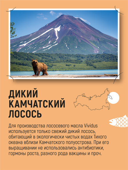 Vividus кормовая добавка для животных масло дикого лосося с коэнзимом Q10 - 250 мл