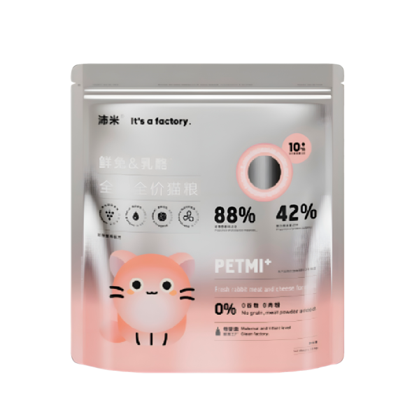PETMI Adult Cat Rabbit &amp; Cheese сухой корм для взрослых кошек, со свежим мясом кролика и сыром - 1,5 кг