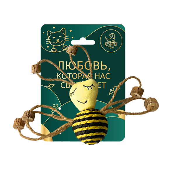 BONITAPET игрушка для кошек Пчелка