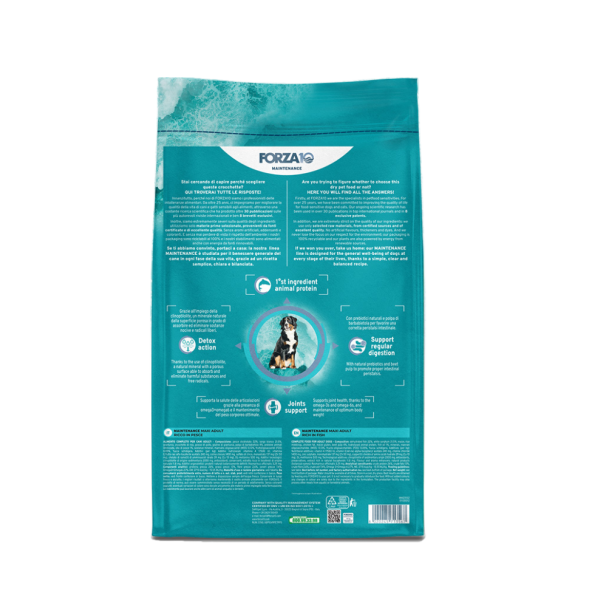 Forza10 Maxi Maintenance Pesce 26/13 сухой корм для взрослых собак крупных пород с рыбой, 12,5 кг