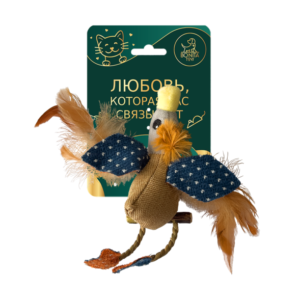 BONITAPET игрушка для кошек Утка-летяга