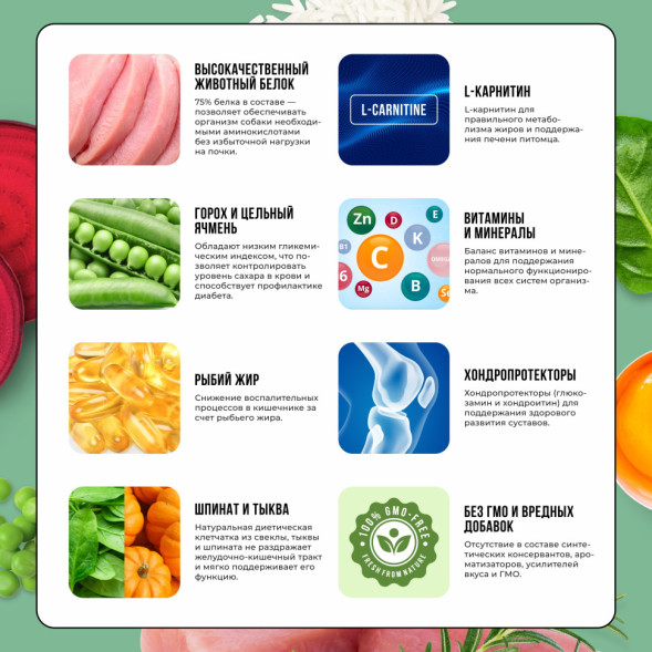 BOWL WOW сухой корм для щенков мелких пород с индейкой, рисом и шпинатом - 5 кг