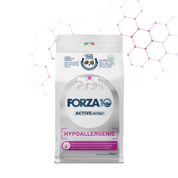 Forza10 Cat Hypoallergenic Active сухой корм для взрослых кошек с проблемами пищевой непереносимости и аллергии с рыбой, 1,5 кг
