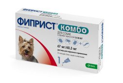 Фиприст Комбо капли для собак 2-10 кг от блох, вшей, клещей и власоедов - 1 пипетка