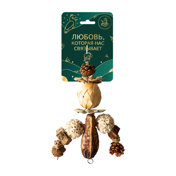 BONITAPET игрушка для птиц Чучело, 23х12 см