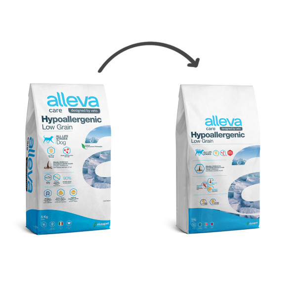 Alleva Care Dog Adult Hypoallergenic Low Grain сухой диетический гипоаллергенный корм для взрослых собак для снижения пищевой непереносимости - 5 кг