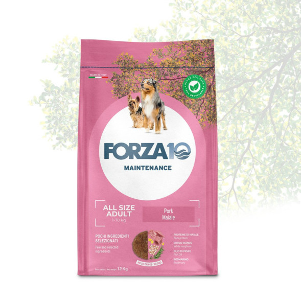 Forza10 Maintenance All Size Adult сухой корм для взрослых собак всех пород со свининой - 12 кг