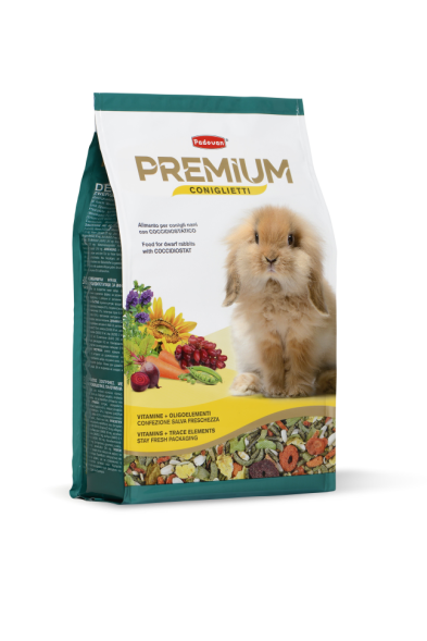 Padovan Premium coniglietti корм для кроликов и молодняка комплексный основной - 2 кг