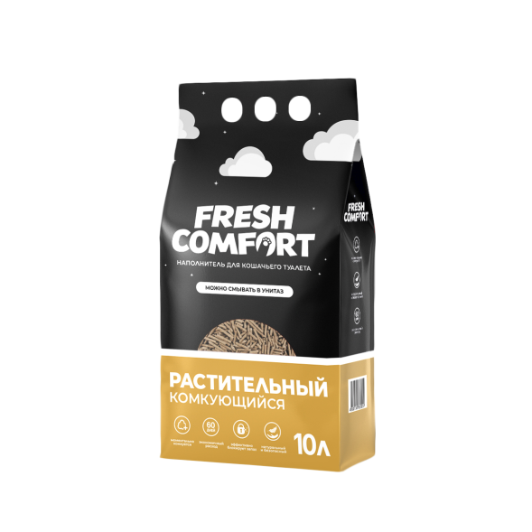 Fresh Comfort растительный наполнитель для кошачьего туалета - 10 л (3,8 кг)