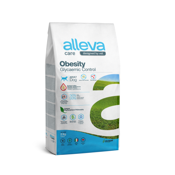 Alleva Care Dog Adult Obesity Glycemic Control сухой диетический корм для взрослых собак, контроль потребления глюкозы - 2 кг