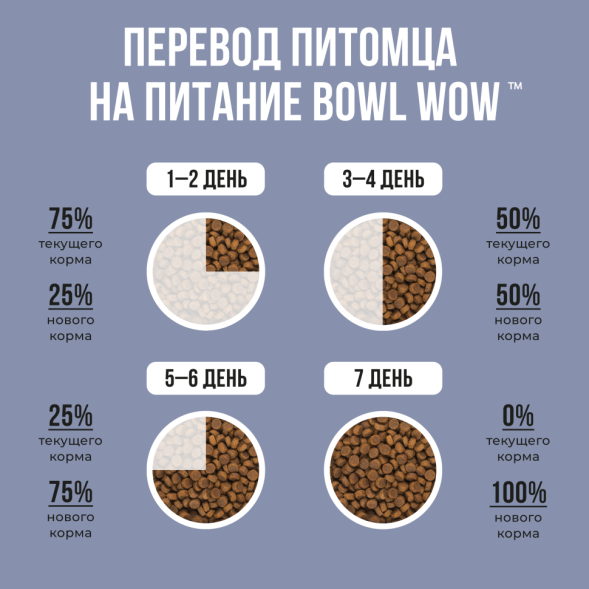 BOWL WOW сухой полнорационный корм для котят с курицей и черникой - 8 кг