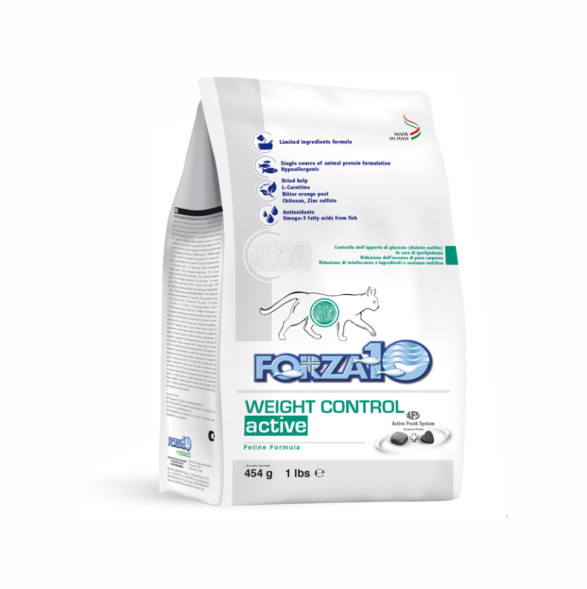 Forza10 Weight Control Active сухой корм для взрослых кошек с избыточным весом - 454 г