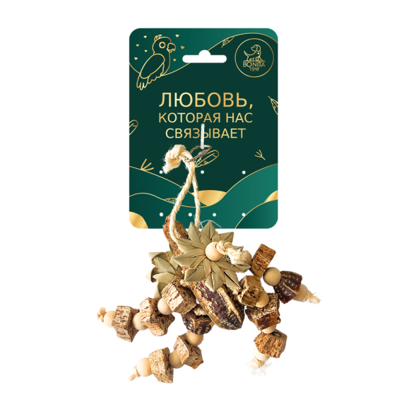 BONITAPET игрушка для птиц Леший, 16х10 см