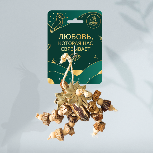 BONITAPET игрушка для птиц Леший, 16х10 см