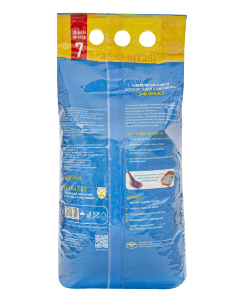 Сибирская Кошка &quot;Эффект&quot; впитывающий наполнитель для кошачьего туалета - 7 л