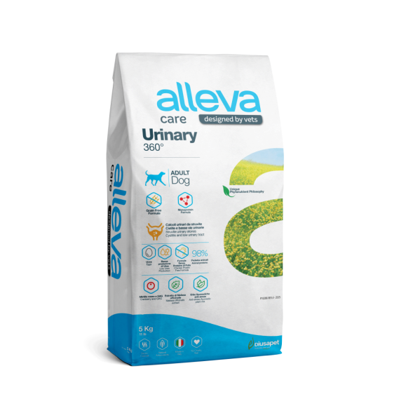 Alleva Care Dog Adult Urinary 360 сухой диетический корм для взрослых собак для растворения струвитных камней - 5 кг