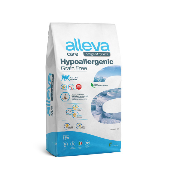 Alleva Care Dog Hypoallergenic Grain Free сухой беззерновой корм для взрослых собак при аллергии - 5 кг