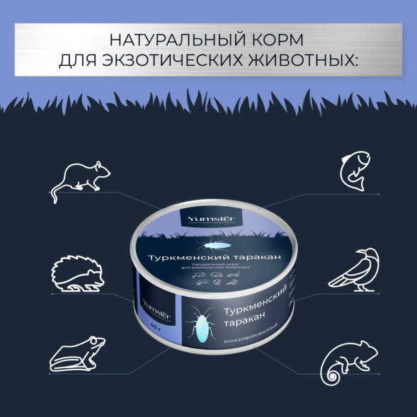 Yumster туркменский таракан консервированный - 40 г