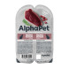 AlphaPet Superpremium Monoprotein влажный корм для взрослых кошек с уткой в соусе, в ламистерах - 80 г