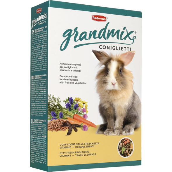 Padovan Grandmix coniglietti корм для кроликов комплексный основной - 850 г