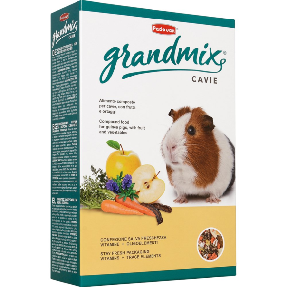 Padovan Grandmix cavie корм для морских свинок с витамином С комплексный основной - 850 г