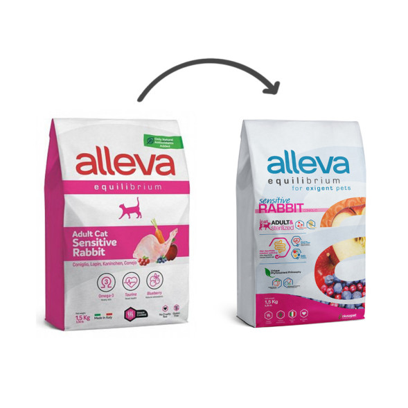 Alleva Equilibrium Adult Cat Sensitive Rabbit сухой корм для взрослых кошек с чувствительным пищеварением кролик - 1,5 кг