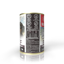 Blitz Sensitive Adult Dog влажный корм для взрослых собак, с говядиной и индейкой, в консервах - 400 г