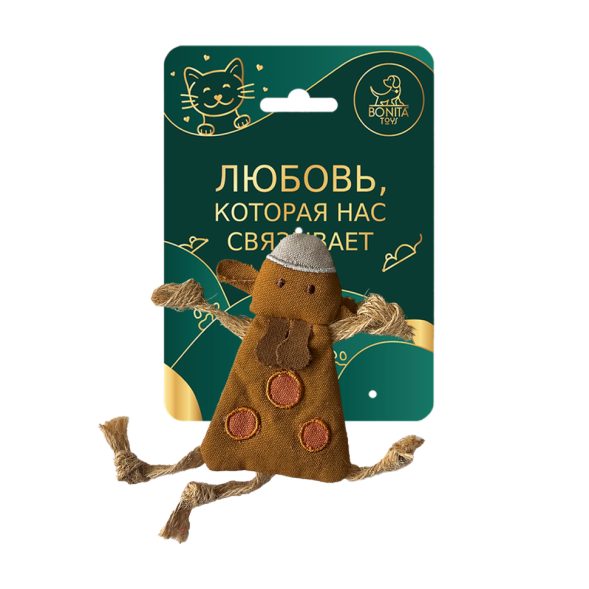 BONITAPET игрушка для кошек Веселая корова, 7х15 см