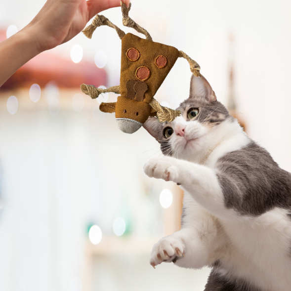 BONITAPET игрушка для кошек Веселая корова, 7х15 см