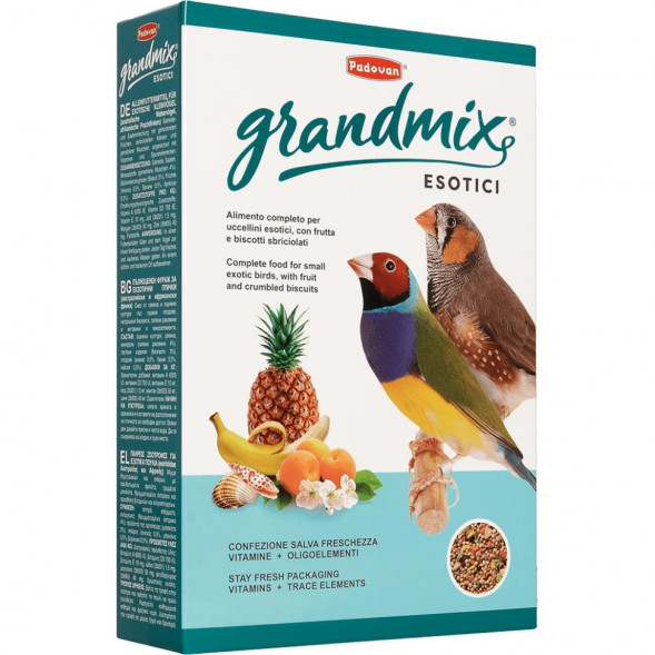Padovan Grandmix esotici корм для экзотических птиц комплексный основной - 400 г