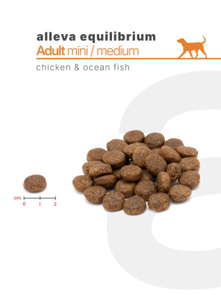 Alleva Equilibrium All Day Maintenance Chicken&amp;Ocean Fish Adult Mini/Medium сухой корм для взрослых собак всех пород с курицей и океанической рыбой - 5 кг