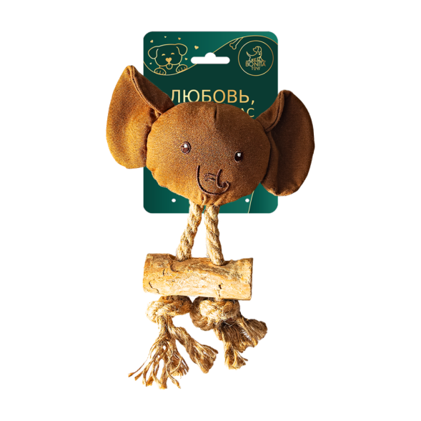 BONITAPET игрушка для собак Cлоник-погрызухин, 19х26 см