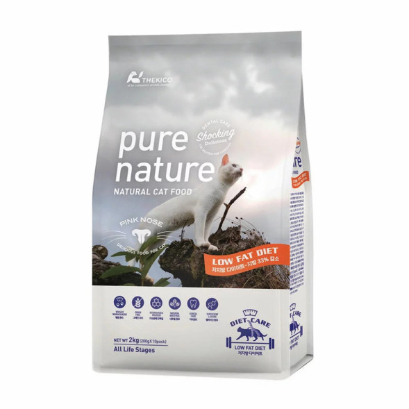 Pure Nature сухой беззерновой корм для кошек, контроль веса - 2 кг