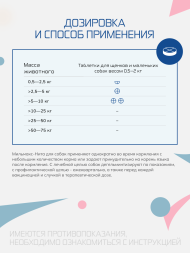 Мильмакс для собак весом 0,5-5 кг - 2 таблетки