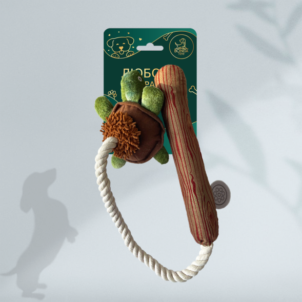 BONITAPET игрушка для собак Черепашка на палке, 74 см