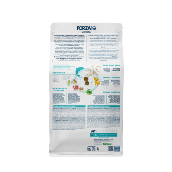 Forza10 MonoDiet Adult Medium Pesce сухой корм для взрослых собак средних пород с рыбой - 1,5 кг
