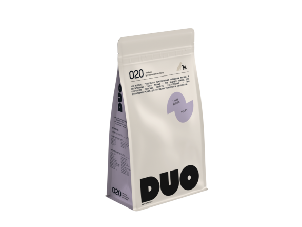 DUO Nutrition сухой полнорационный корм для щенков всех пород с ягненком и рисом - 8 кг