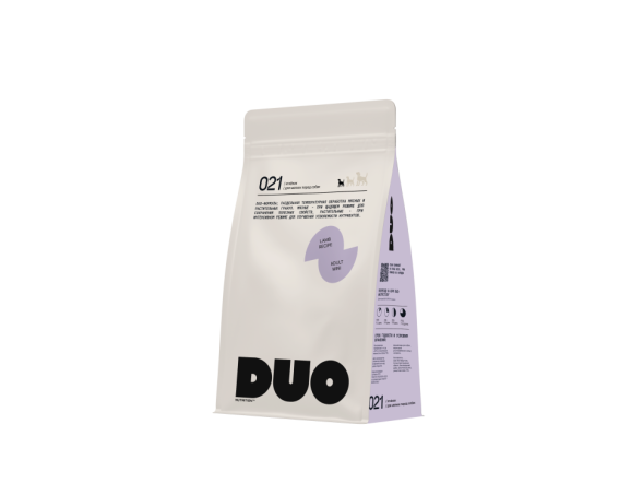 DUO Nutrition сухой полнорационный корм для взрослых собак мелких пород с ягненком и рисом - 1 кг