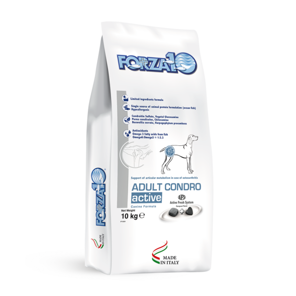 Forza10 Active Vet Diet Adult Condro сухой корм для собак всех пород для поддержки обмена веществ в суставах при остеоартрите - 10 кг