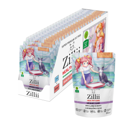 Zillii Healthy Care Urinary Care влажный корм для взрослых кошек, РН контроль, с ягненком в соусе, в паучах - 85 г
