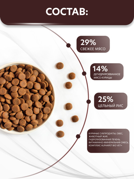 AlphaPet Vet Diet сухой корм для взрослых кошек и котов при заболеваниях нижних отделов мочевыводящих путей - 1,5 кг