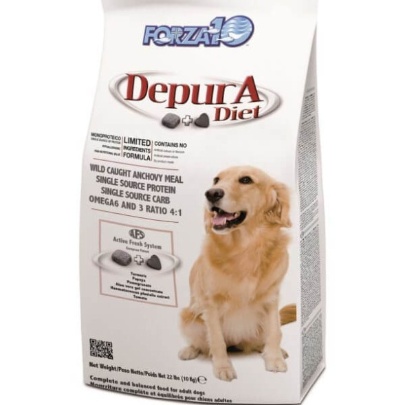 Forza10 Active Vet Diet Depura сухой корм для взрослых собак всех пород для детоксикации и поддержки иммунитета - 10 кг