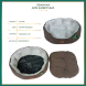 BONITAPET лежанка Тори для животных, коричневая, 72х62х20 см