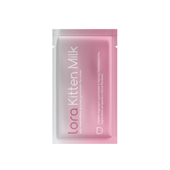 Lora Kitten Milk заменитель молока для котят, сухая смесь, в паучах - 30 г х 5 шт